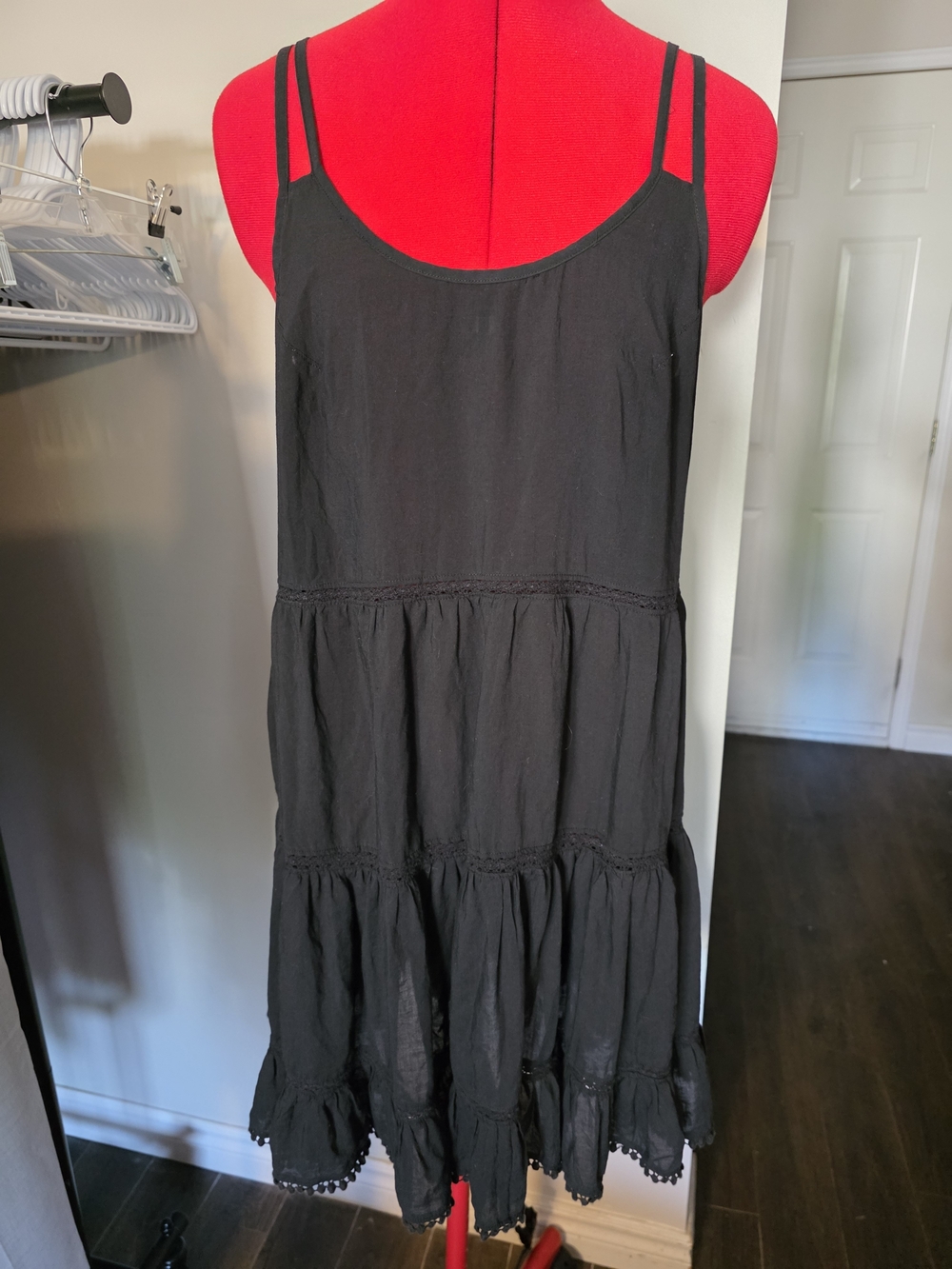 La Vie En Rose Aqua Black Cover Up Dress